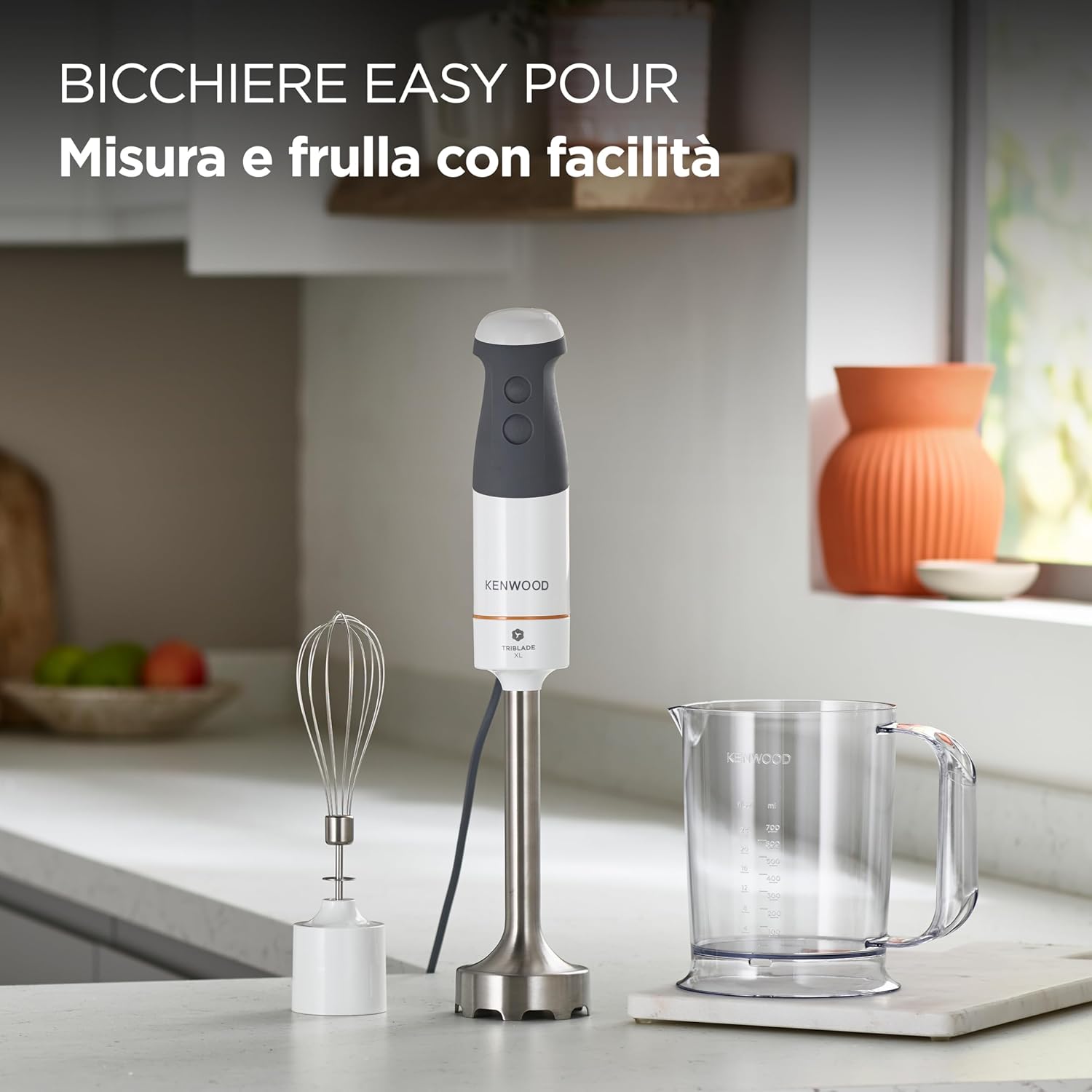 Thumbnail 4 de Kenwood Triblade XL HBM40.002WH Frullatore ad immersione: potenza, ergonomia e versatilità in un kit XL