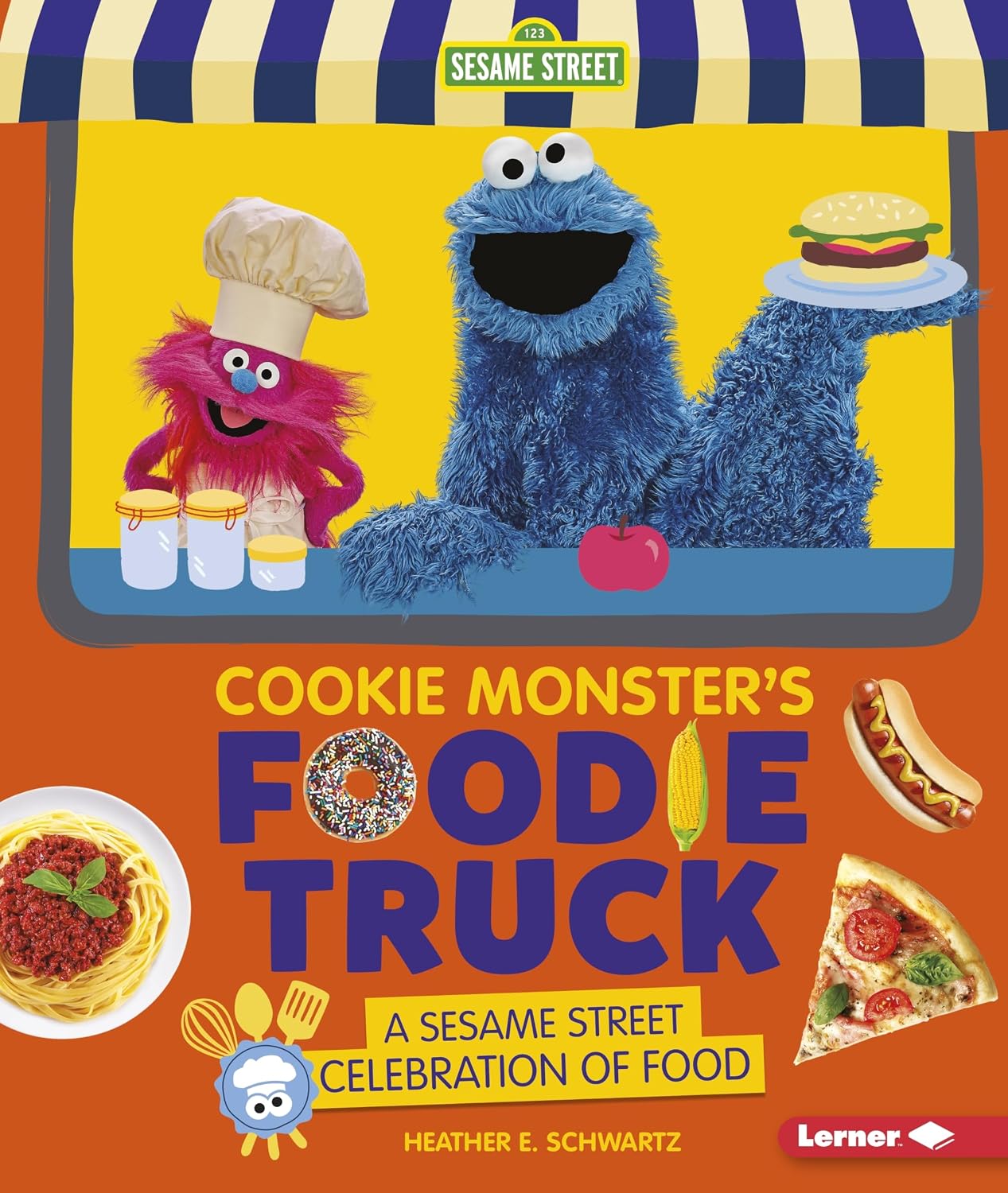 Detalle de Cookie Monster's Foodie Truck: A Sesame Street Food Book, Library Binding