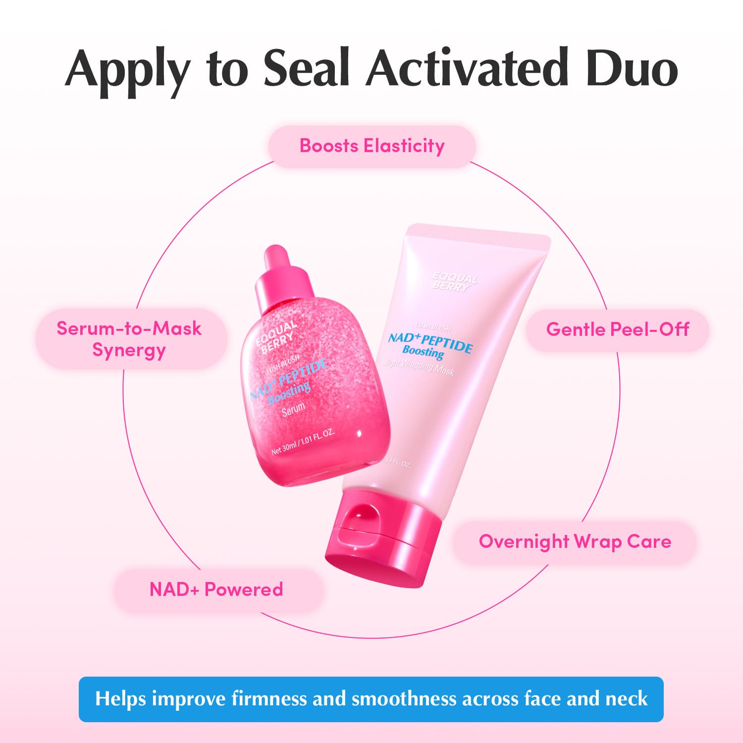 Thumbnail 6 de EQQUALBERRY NAD+ Peptide Boosting Night Wrapping Mask with 13 Peptides