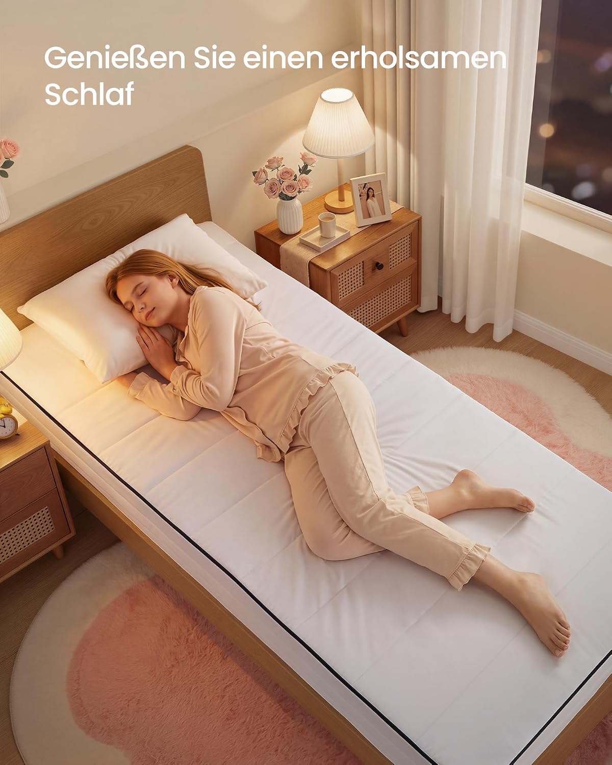 Thumbnail 6 de VASAGLE Matratze RMZ112W101 90 x 200 cm – Gel-Memory-Einzelmatratze, 7 Zonen, mittelfest (H3)