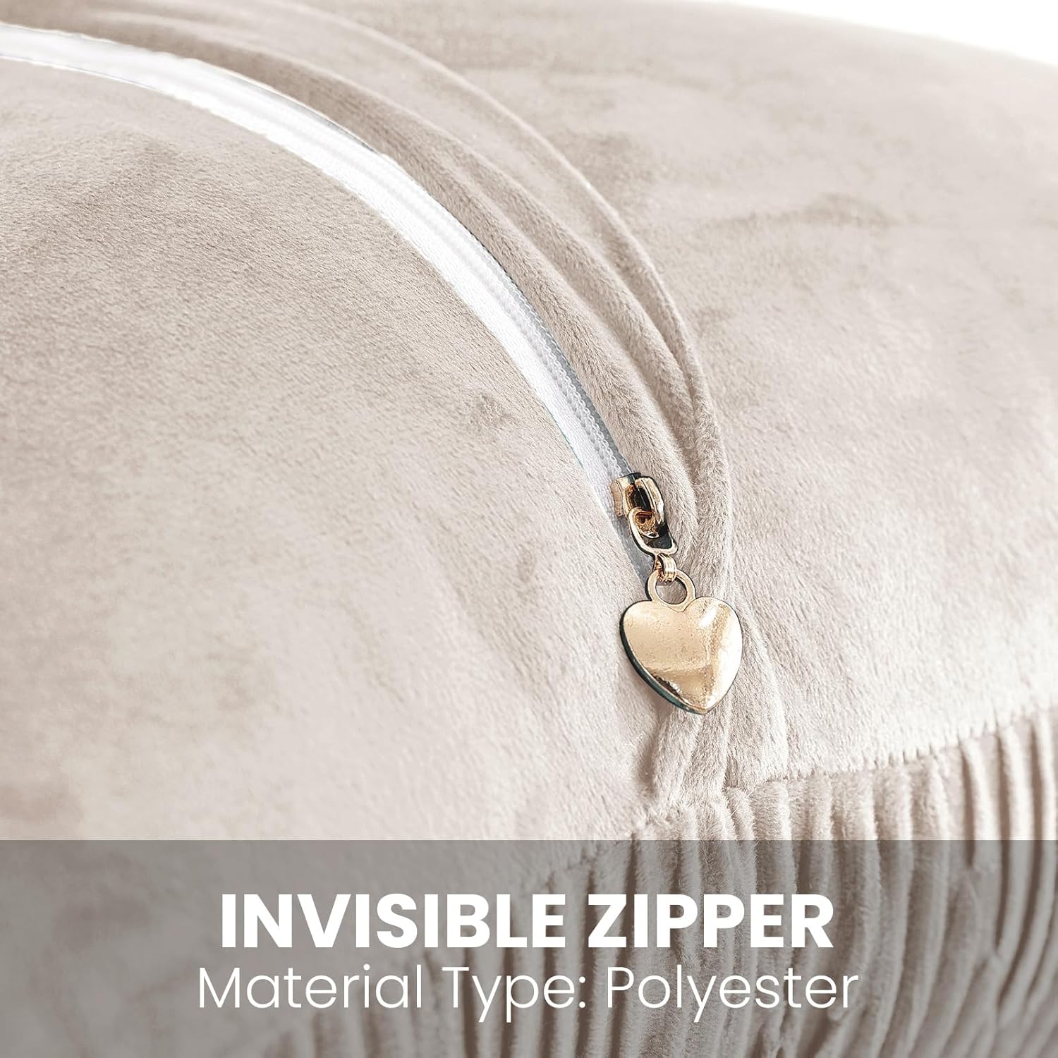 Detalle 2 de Ystyle housses de coussin velours 60x60