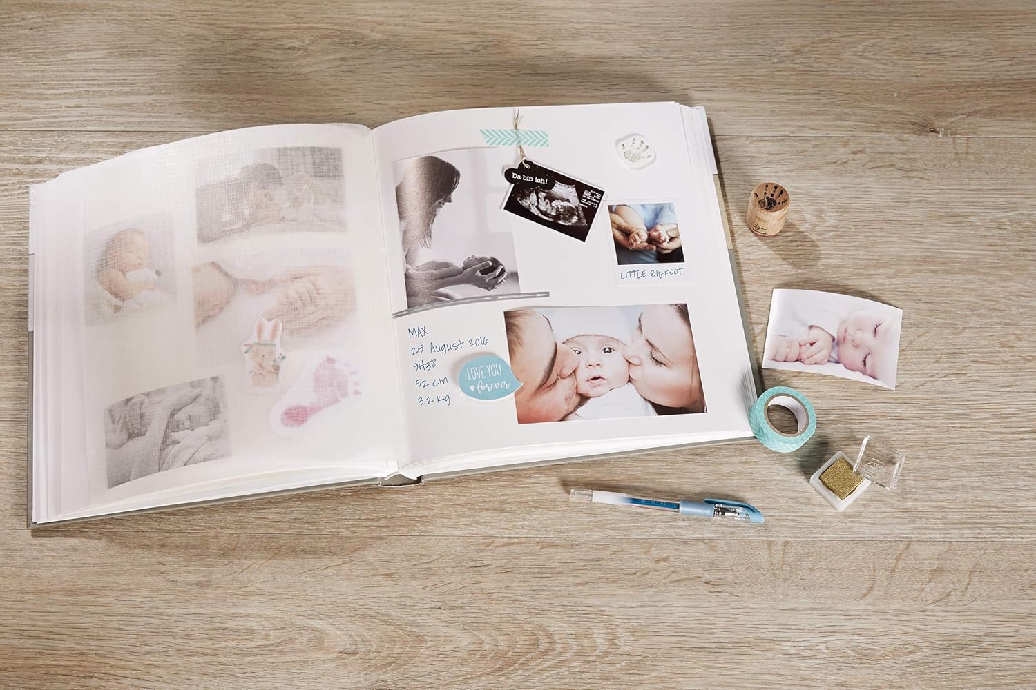 Detalle de Walther Design Fun FA-208-BR Album Photo avec Couverture à Fenêtre – Rose, 30 x 30 cm