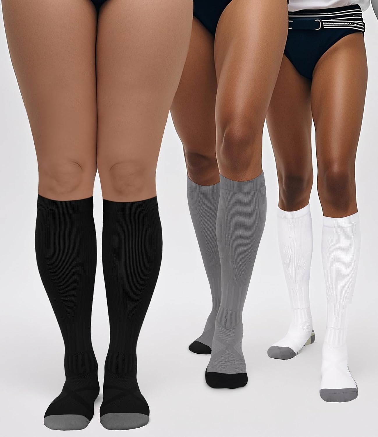 Thumbnail 2 de FuelMeFoot Copper Compression Socks 3-Pack: Gentle Graduated Support for Everyday Wear