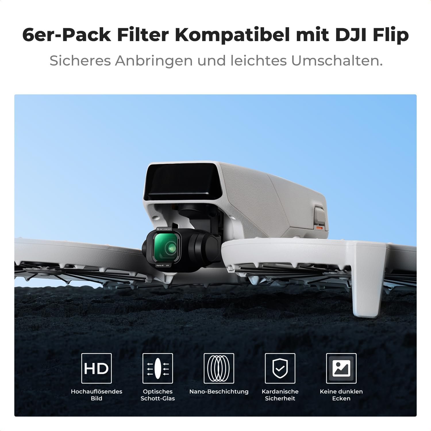 Detalle 2 de K&F CONCEPT ND Filter 6er DJI Flip