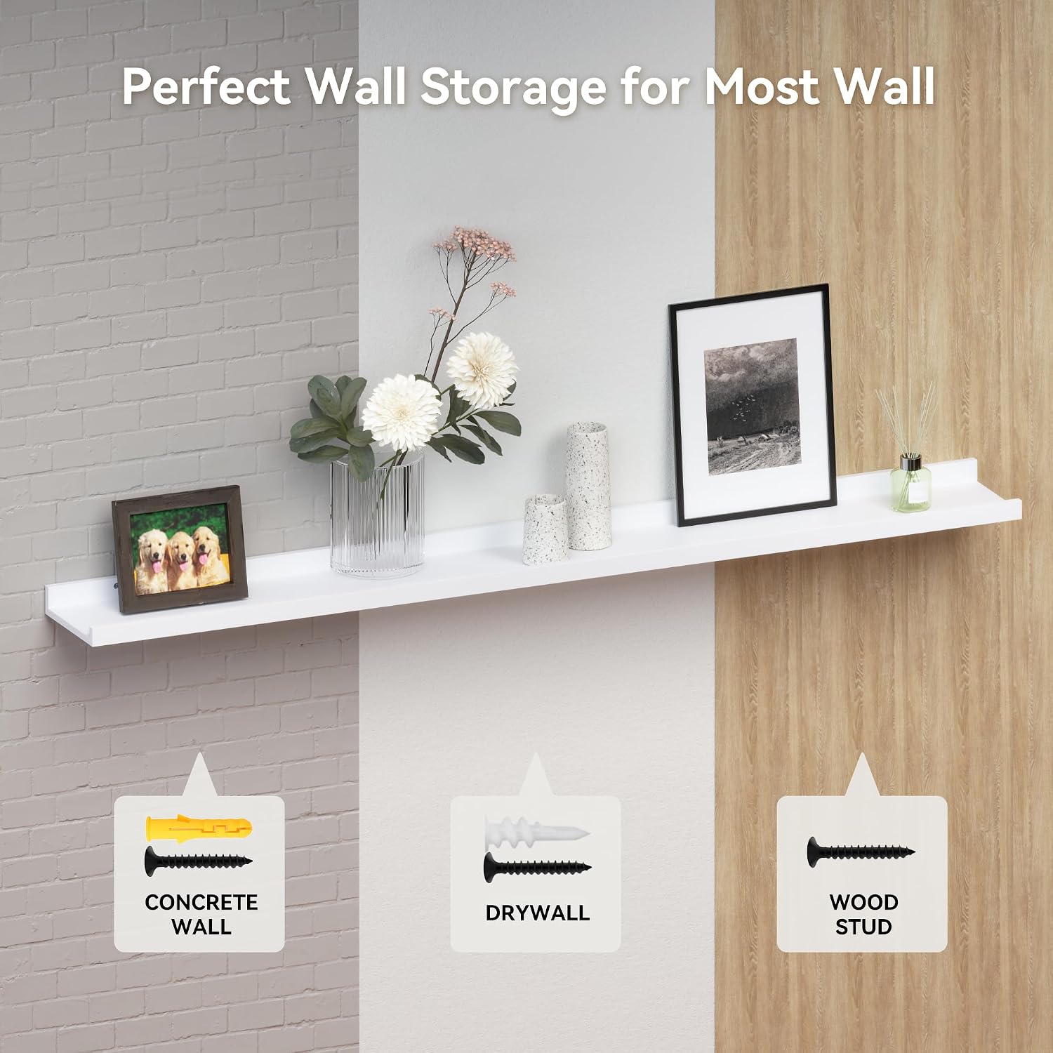 Detalle 2 de Richer House Floating Shelves 16-Inch