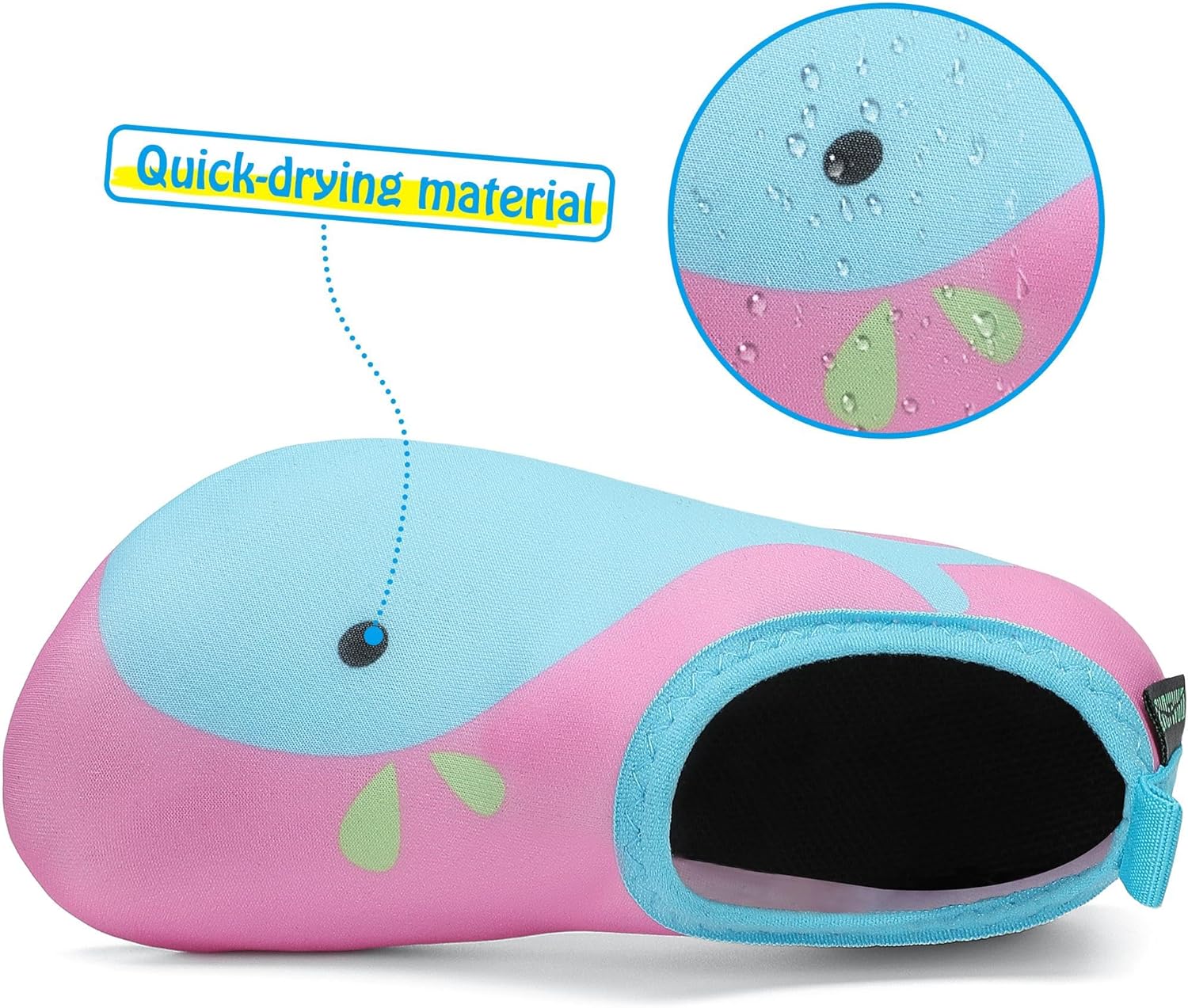 Detalle de SAGUARO Scarpe da Scogli Antiscivolo per Bambini – Leggere, traspiranti e facili da indossare