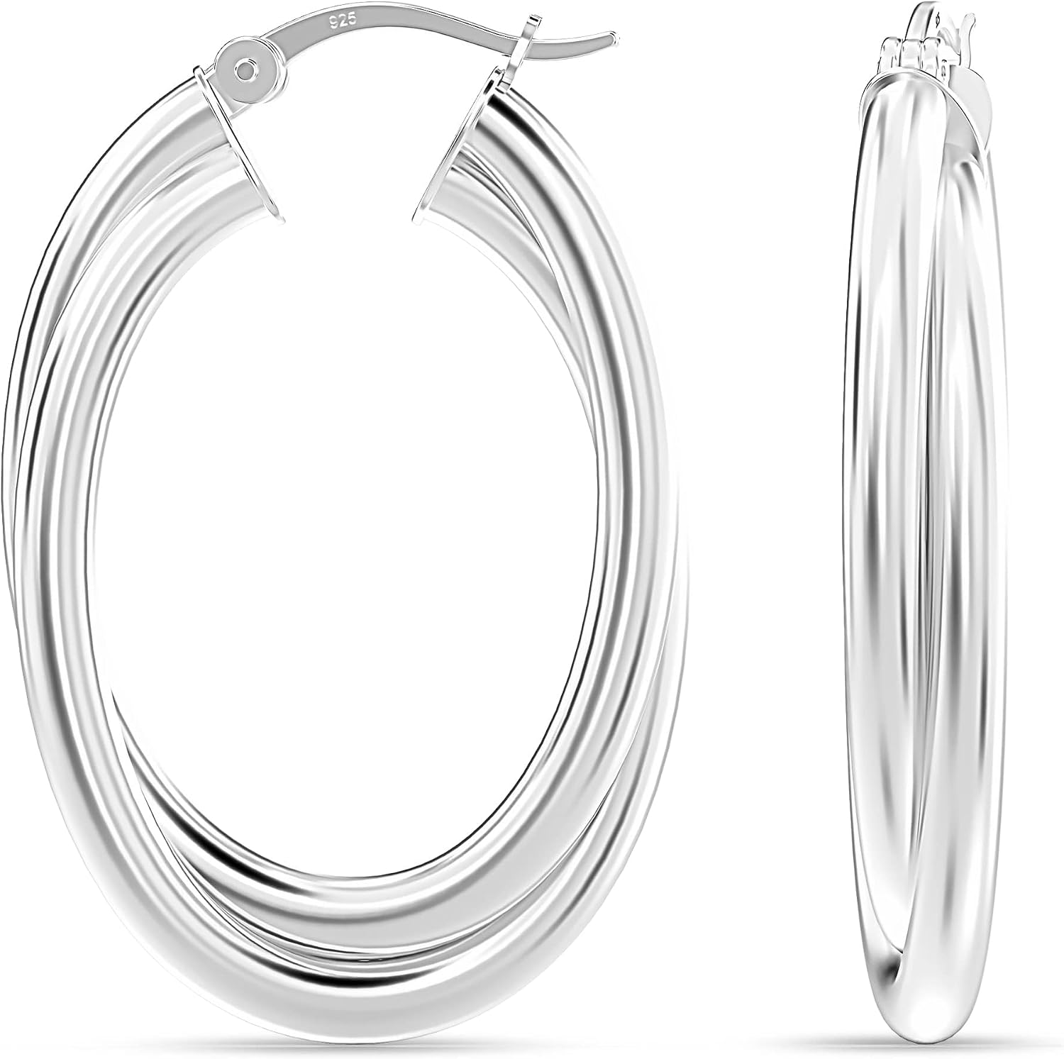 Thumbnail 6 de LeCalla Sterling Silber Creolen 40 mm
