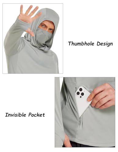 Detalle de PINSPARK T-Shirt UV, protection solaire UPF 50+, t-shirt sport ⚡