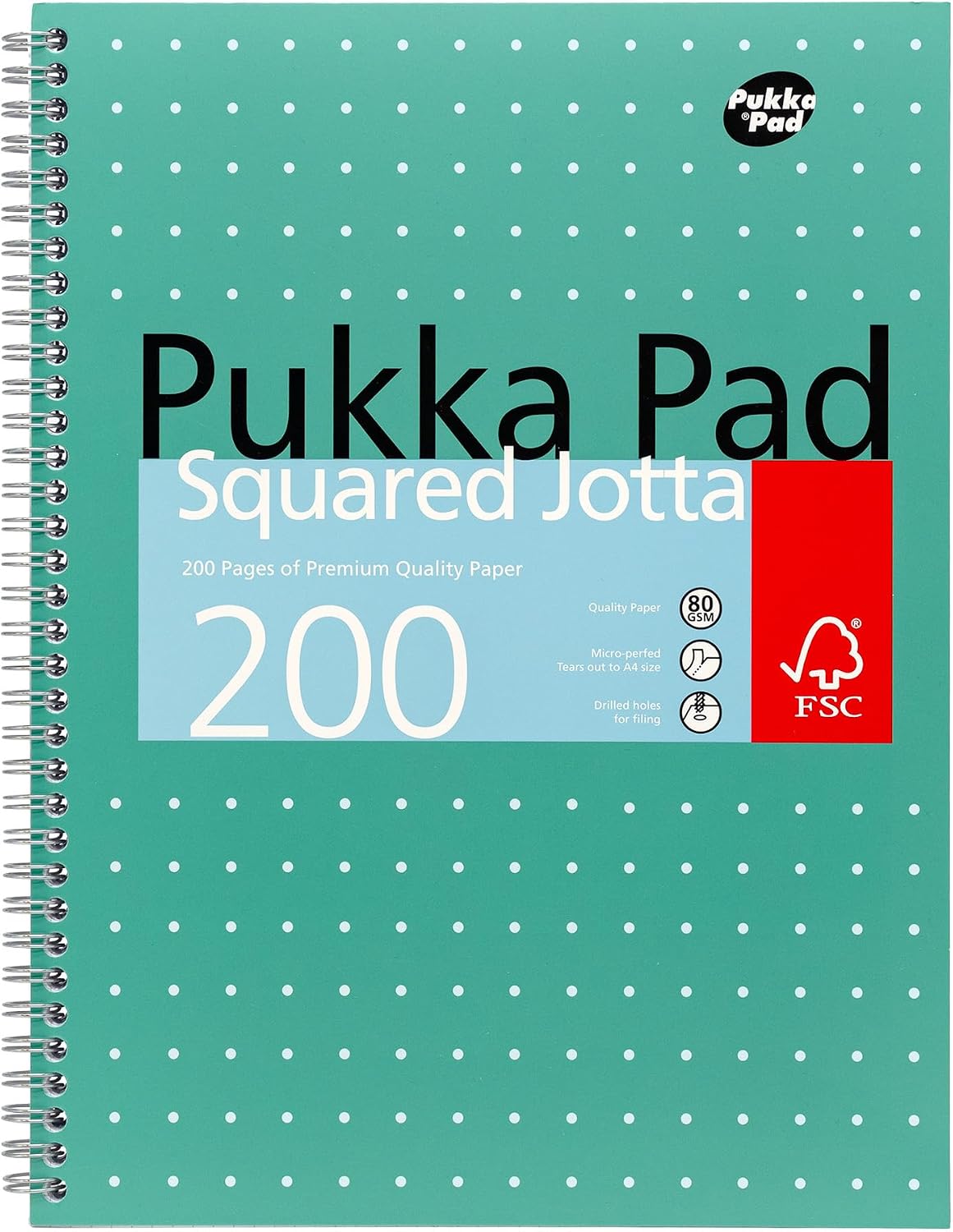 Thumbnail 6 de Pukka Pad A4 Metallic Jotta Book 3 Pack – 21 x 30 cm, Green, 200 Pages