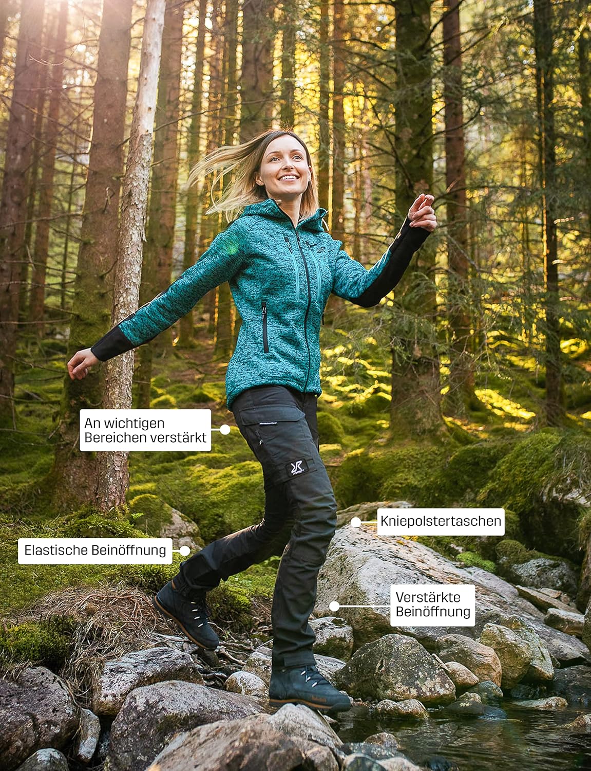 Thumbnail 5 de RevolutionRace Damen RVRC GP Pants – Outdoor-Hose zum Wandern und für viele Aktivitäten