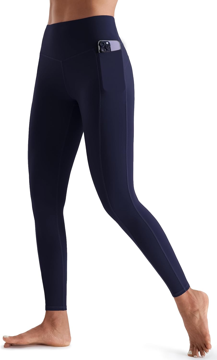 Detalle 2 de JOYSPELS Women's Gym Leggings with Pockets — High Waisted Tummy Control, Full Length and Capri Options