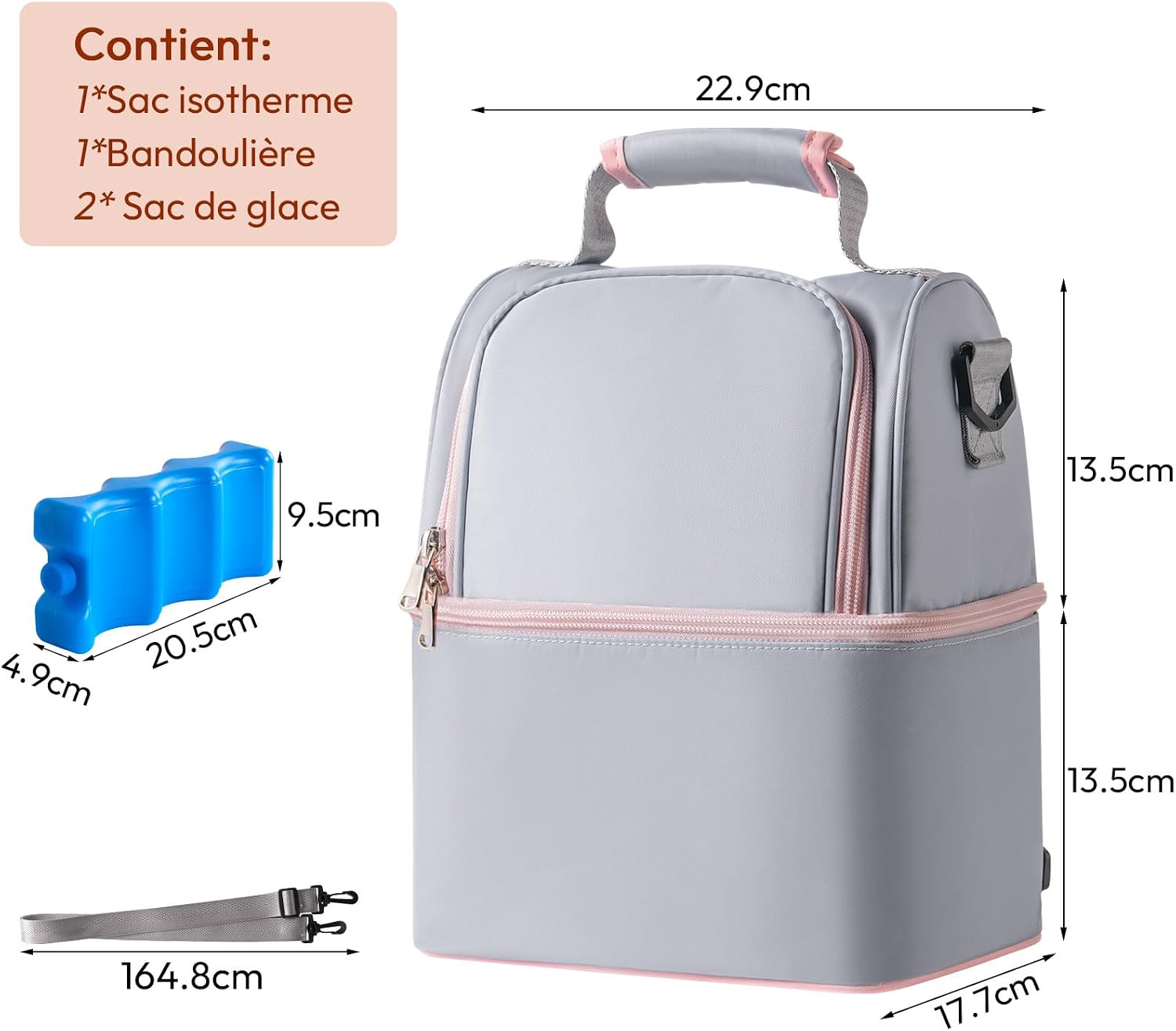 Thumbnail 5 de NCVI Sac isotherme pour biberon 6 biberons