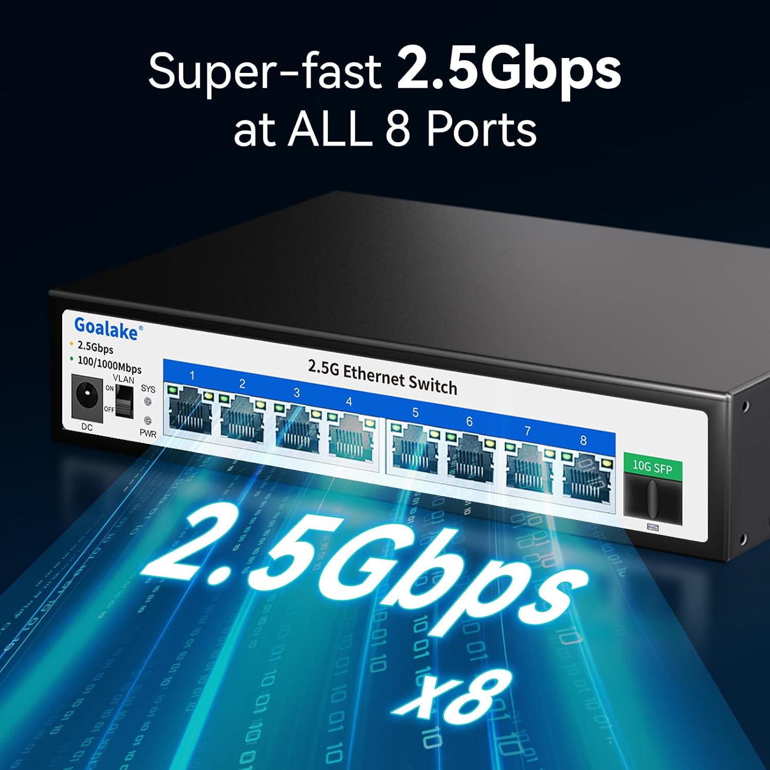Thumbnail 1 de Goalake 8 Port 2.5G Switch with 10G SFP+
