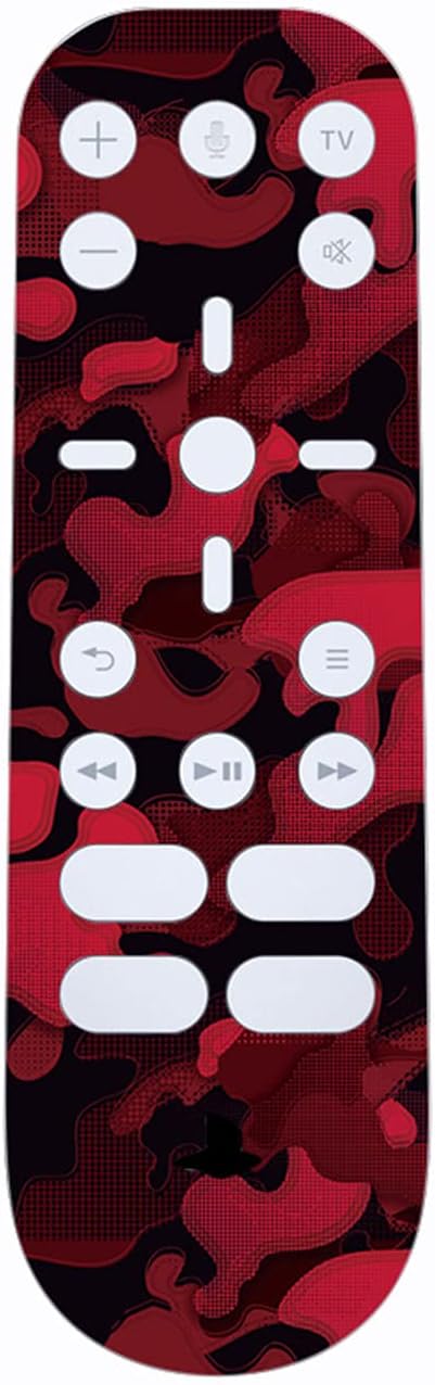 Thumbnail 4 de PlayVital Black Red Camouflage Full Set Skin Decal for PS5 Console Disc Edition