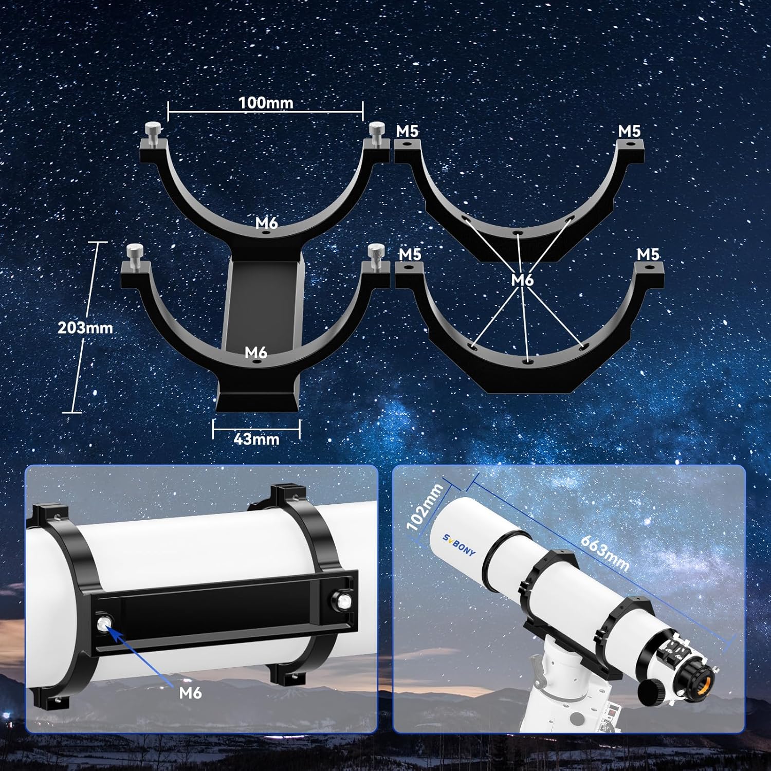 Thumbnail 5 de SVBONY SV48P 102mm Refractor Telescope