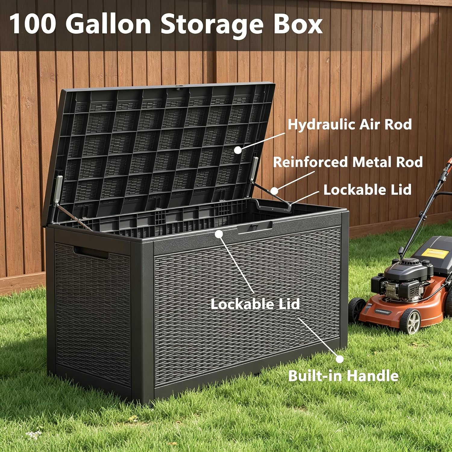Thumbnail 6 de Outdoor Storage Box 100-Gallon
