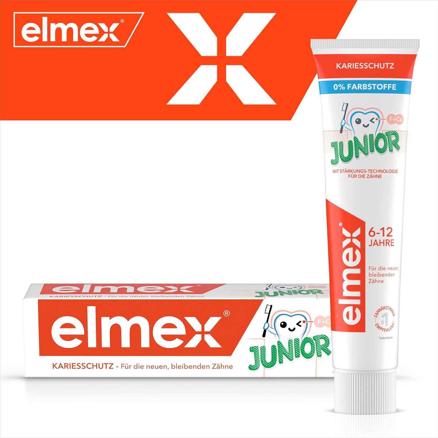 Thumbnail 1 de elmex JUNIOR Zahnpasta 6-12 Jahre – Schutz für bleibende Zähne