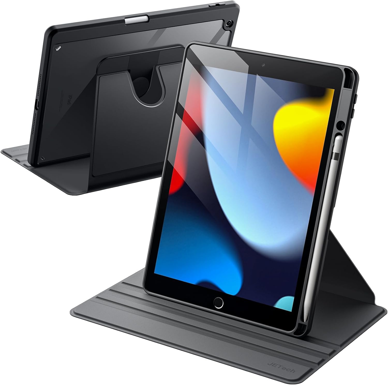Detalle de JETech iPad 9/8/7 Rotating Case