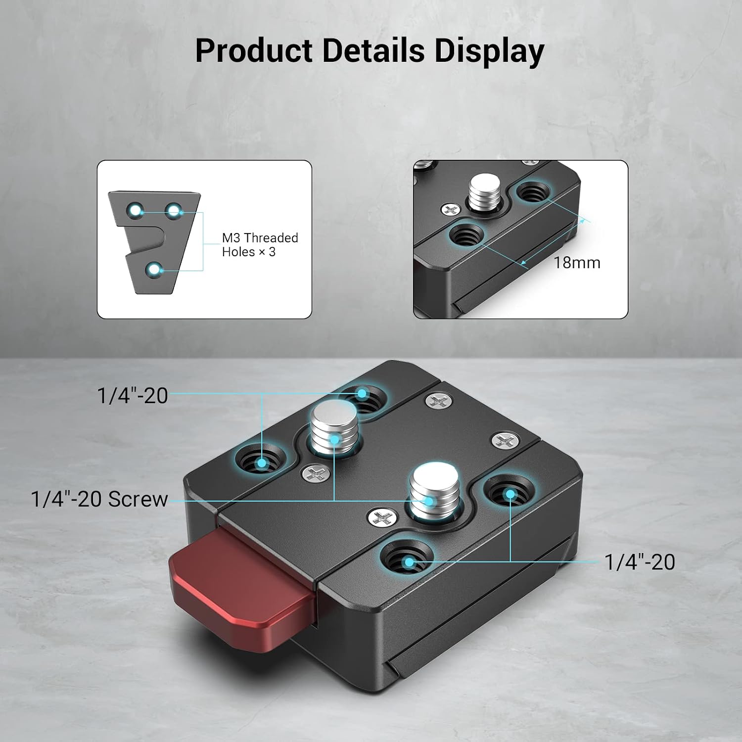 Detalle 2 de SMALLRIG 2801B kit V-Lock 48 g