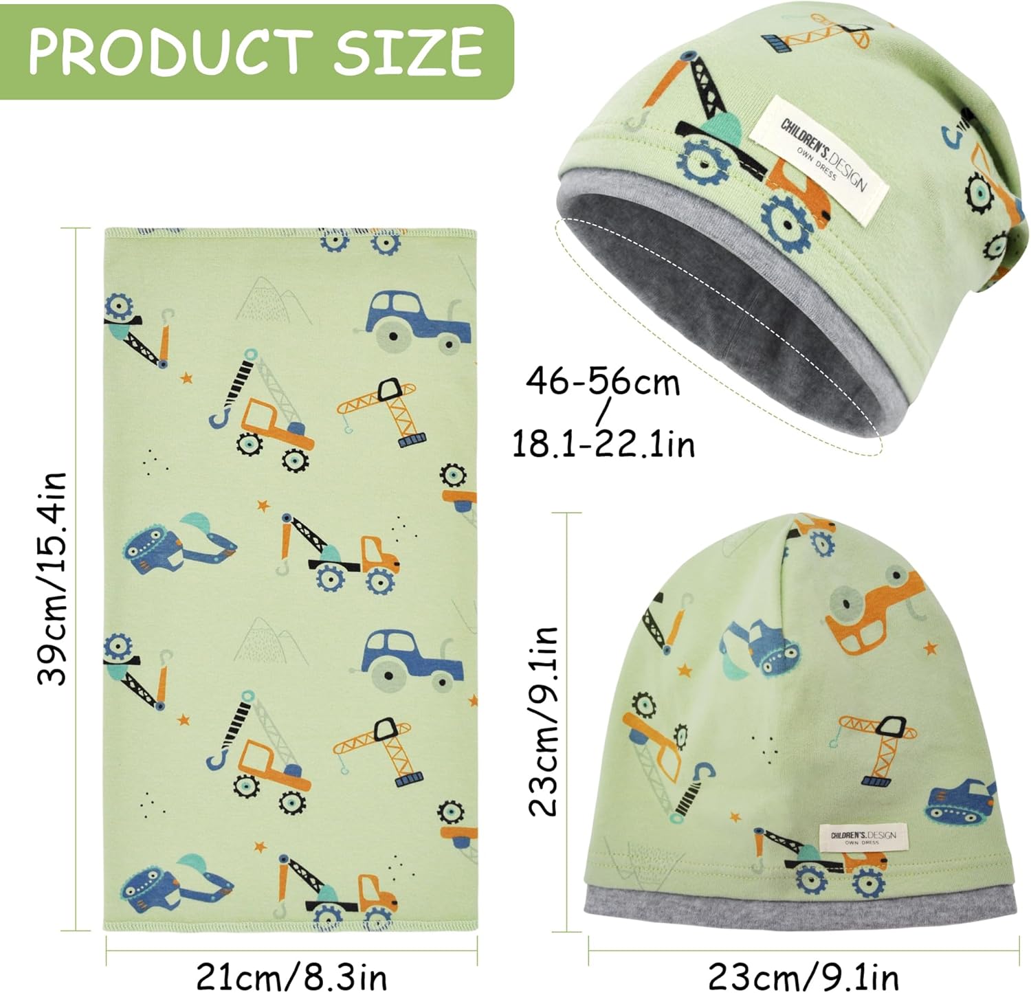 Thumbnail 1 de beifon Beanie Mütze & Loop Schal Set
