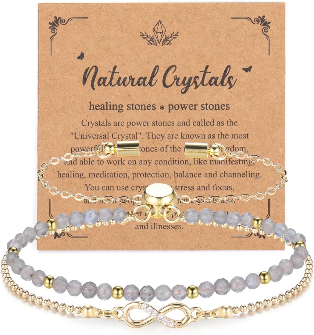 Thumbnail 6 de JSDDE Damen Perlenarmband mit Infinity-Symbol und Amazonit – spiritueller Schmuck als Talisman