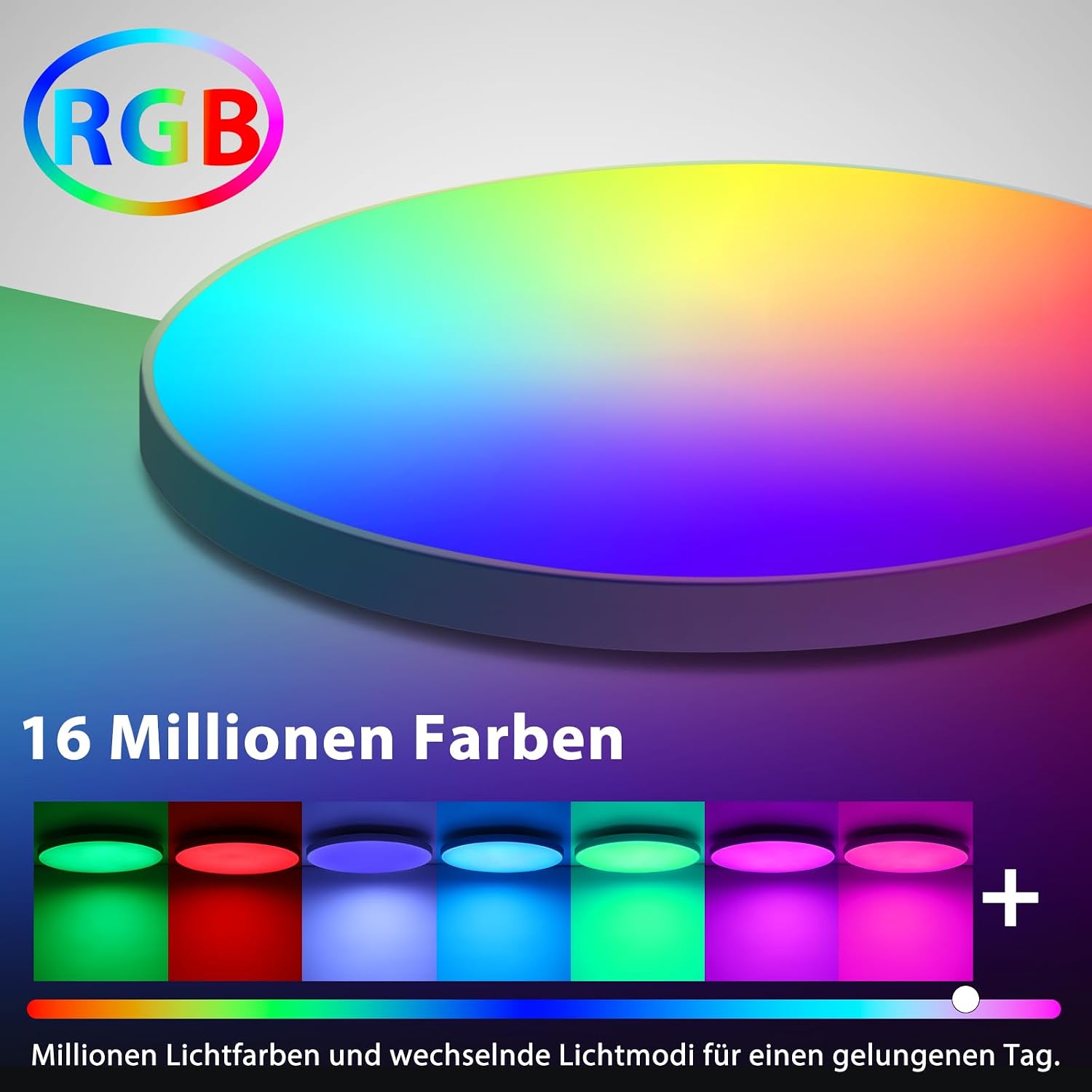 Detalle 2 de LED Deckenleuchte Dimmbar 24W Ø30cm