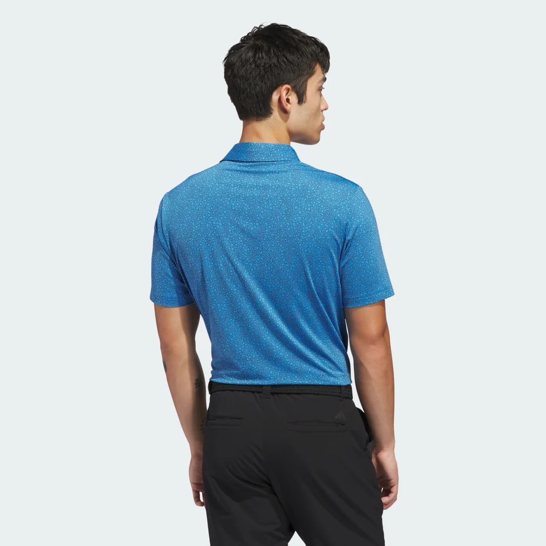 Detalle 2 de Polo Ultimate365 Mini Bunker de Adidas – versión azul para uso diario