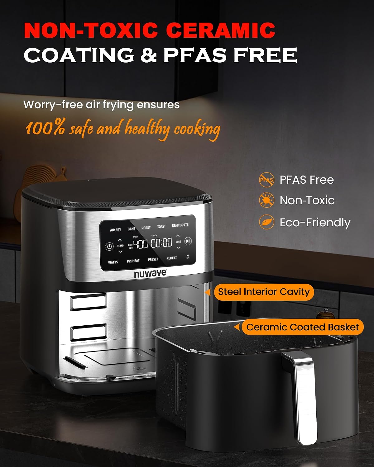 Thumbnail 2 de Nuwave Brio Plus 7‑Qt Air Fryer with 100 Presets 🍟