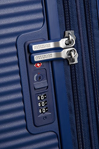 Detalle de American Tourister Soundbox Trolley M Espandibile 67 cm - Midnight Navy Blu