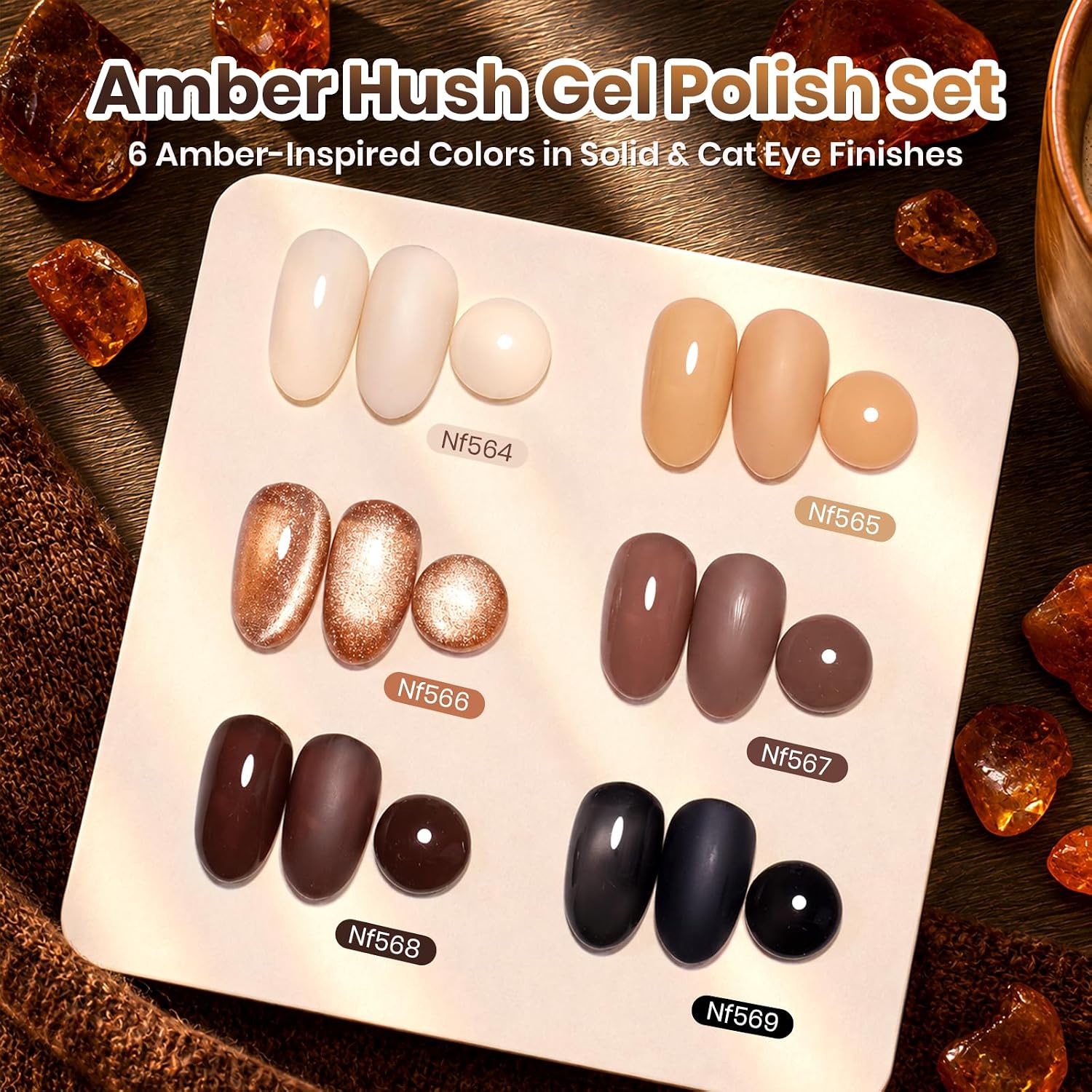 Detalle 2 de Beetles Gel Nail Polish Set, 6 Colors