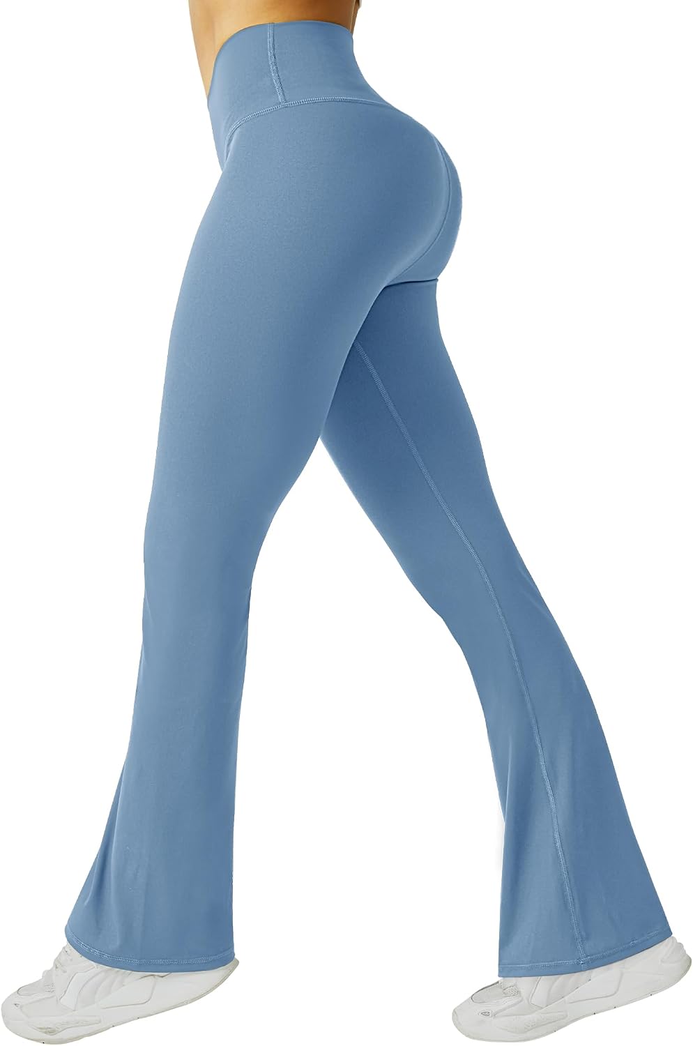 Detalle de Friptspyg V-High Waist Flared Leggings with Tummy Control for Women