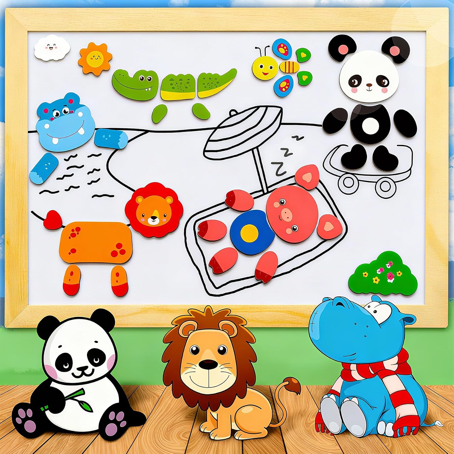 Thumbnail 6 de COOLJOY 100+ Wooden Magnetic Puzzle