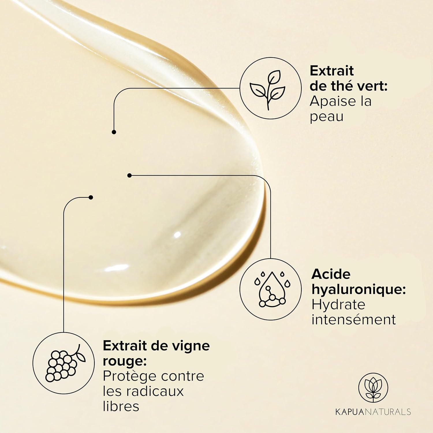 Detalle de BIO Serum Vitamine C – Sérum visage 100 ml avec Acide Hyaluronique, Panthénol et Vitamine E