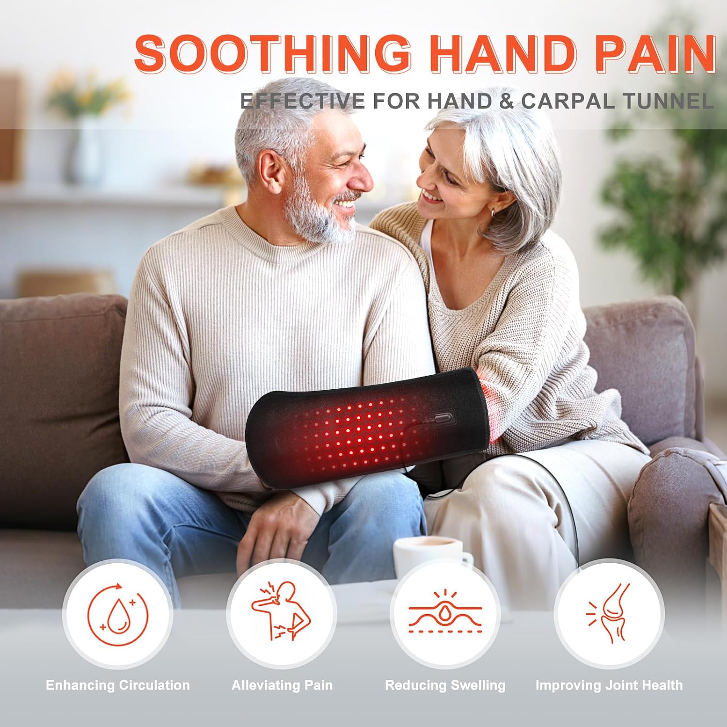 Detalle 2 de Red Light Therapy for Hands & Wrist (2026 Upgrade) – 4 Modes, 5 Intensity Levels, Home Use