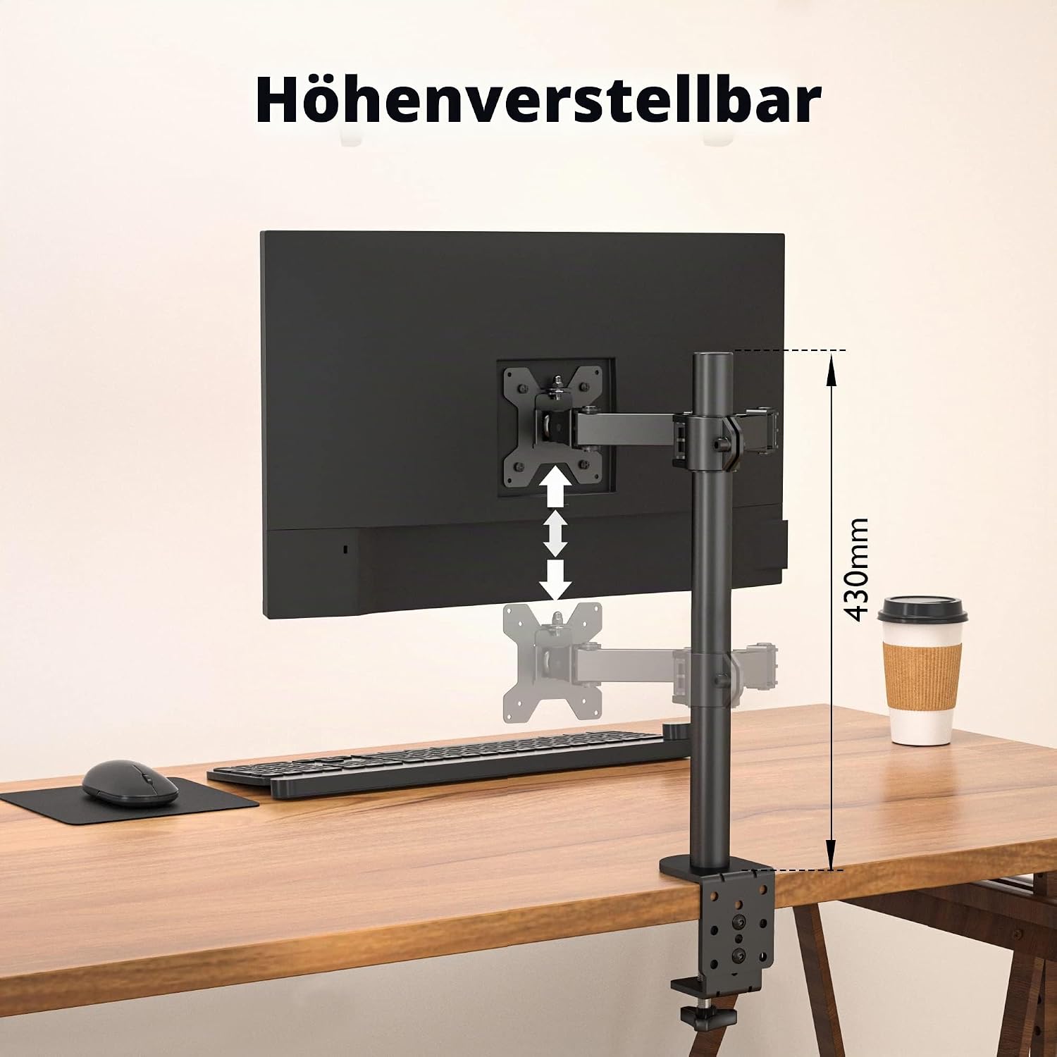 Thumbnail 4 de BONTEC Monitorhalterung 13â32 Zoll, VESA 75/100, Schwarz đ„