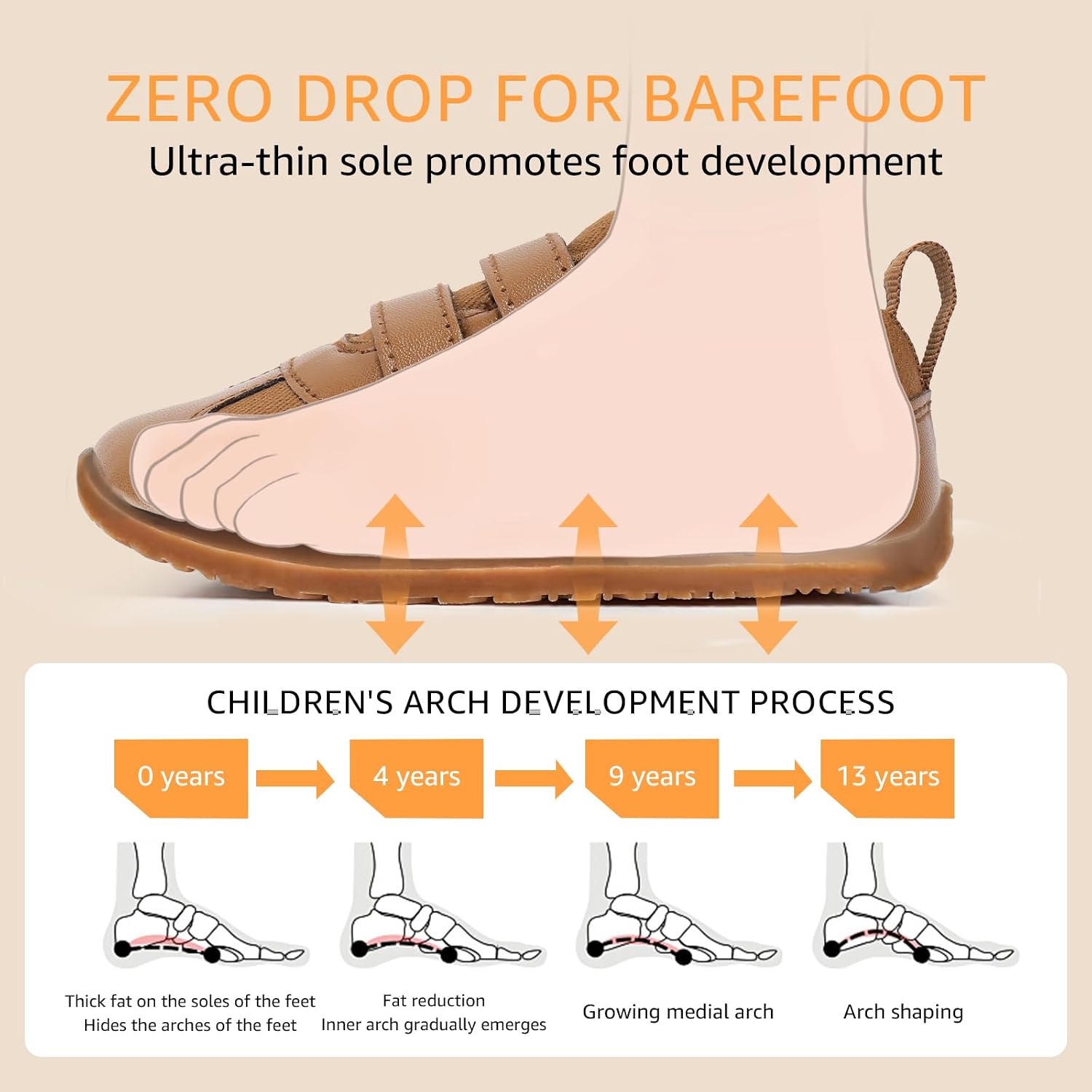 Thumbnail 3 de STQ KIDS wide toe box barefoot trainers for toddlers – zero drop, non-slip first walking shoes