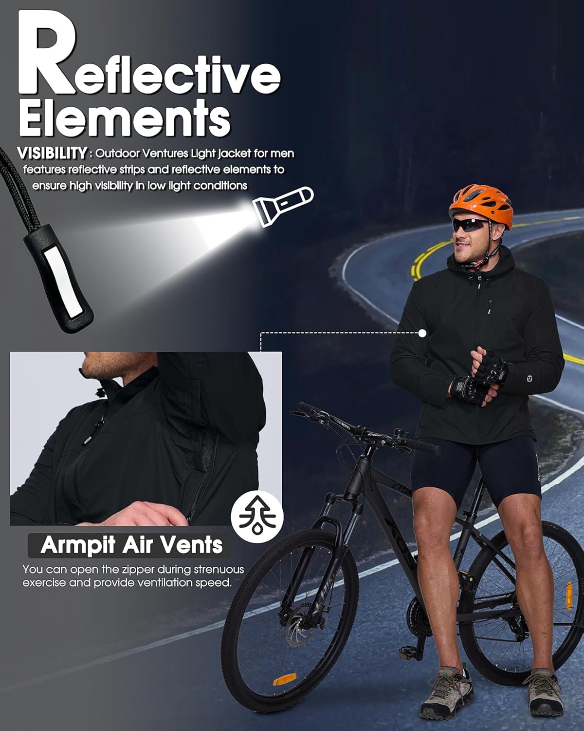 Thumbnail 2 de Outdoor Ventures Men's Lightweight Waterproof Jacket: A practical rain shell for outdoor days