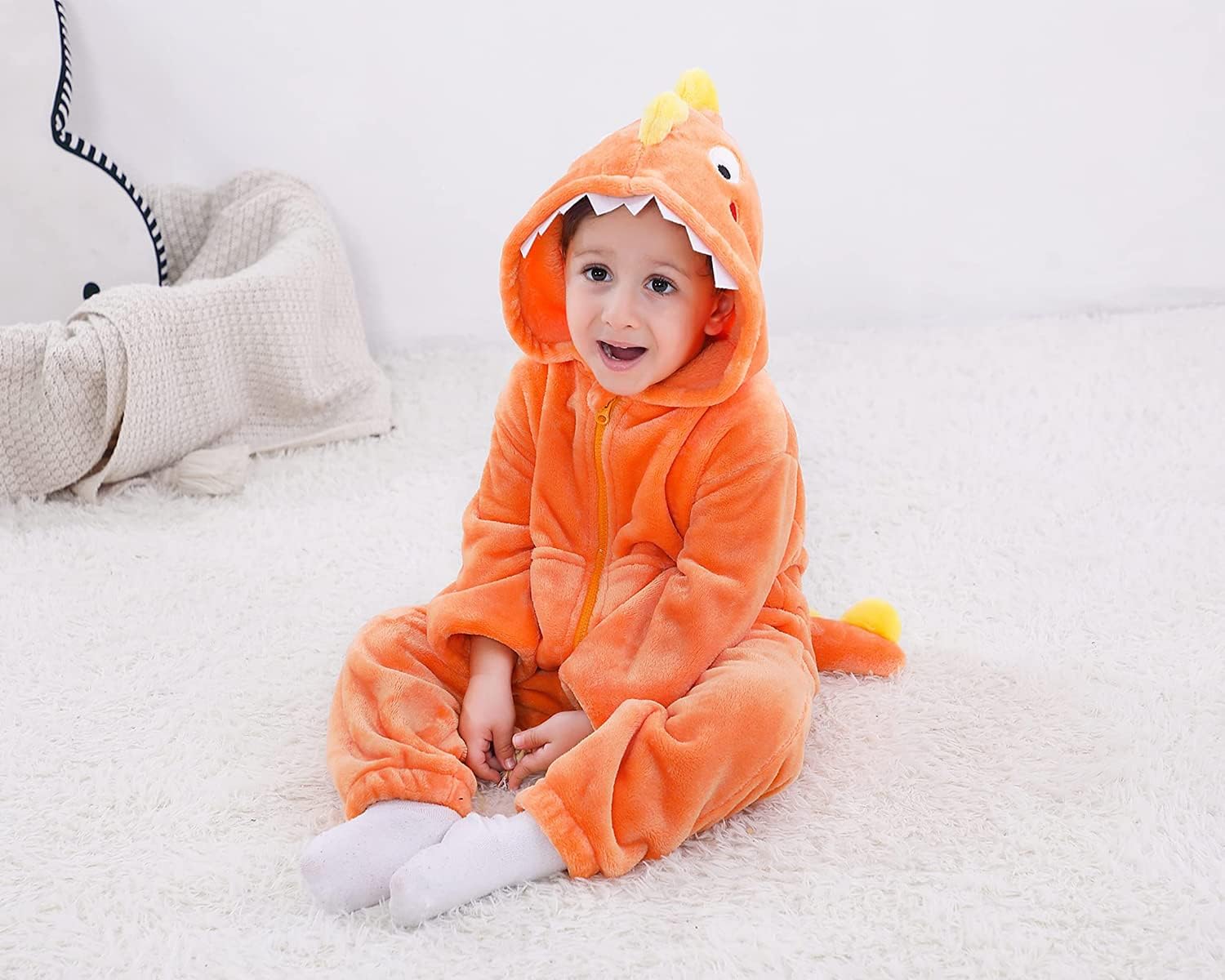 Detalle 2 de LOLANTA dinosaurus-overpyjama voor kinderen als verkleedkostuum