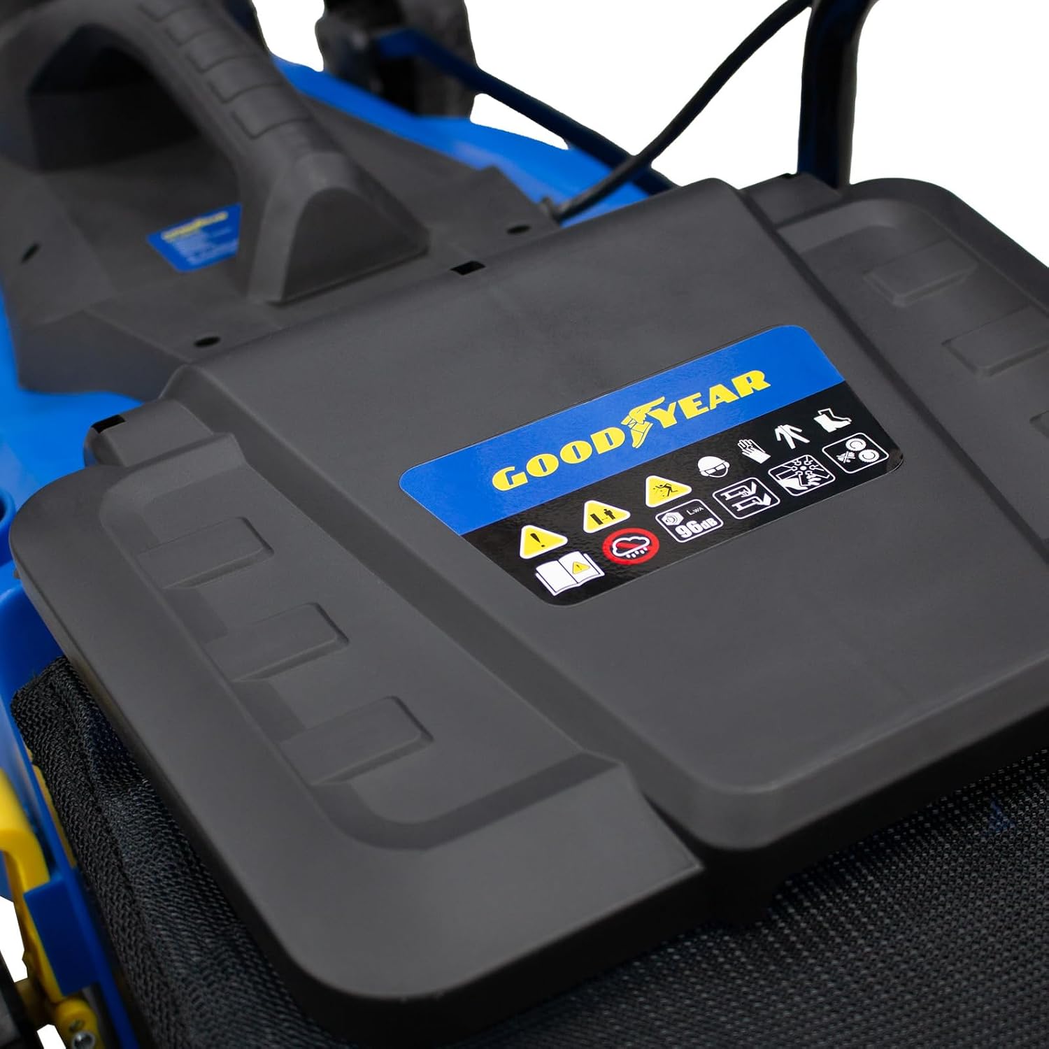 Detalle 2 de Goodyear kosiarka elektryczna 1200 W, szerokość koszenia 32 cm i kosz 35 l