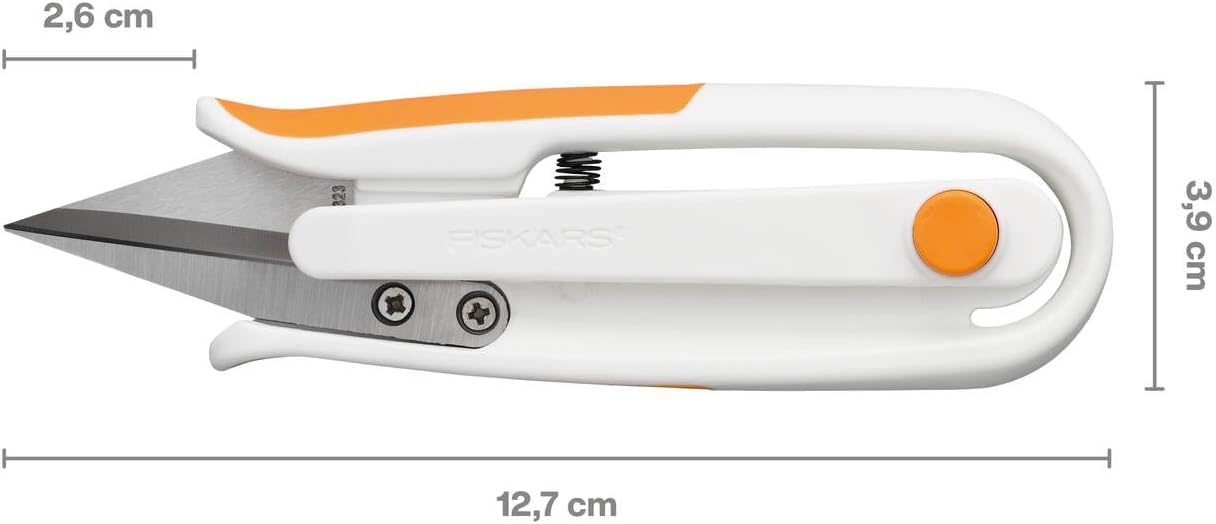 Detalle de Fiskars Softgrip trådsax för höger- och vänsterhänta med blad i legerat stål