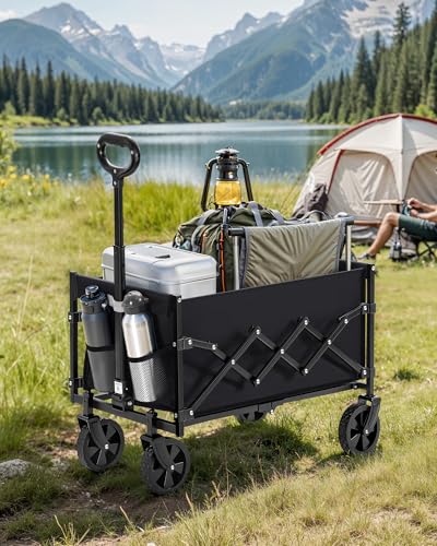 Thumbnail 1 de SONGMICS Festival Trolley on Wheels (GFW909B01): A Practical Foldable Garden Wagon for Everyday Haulage