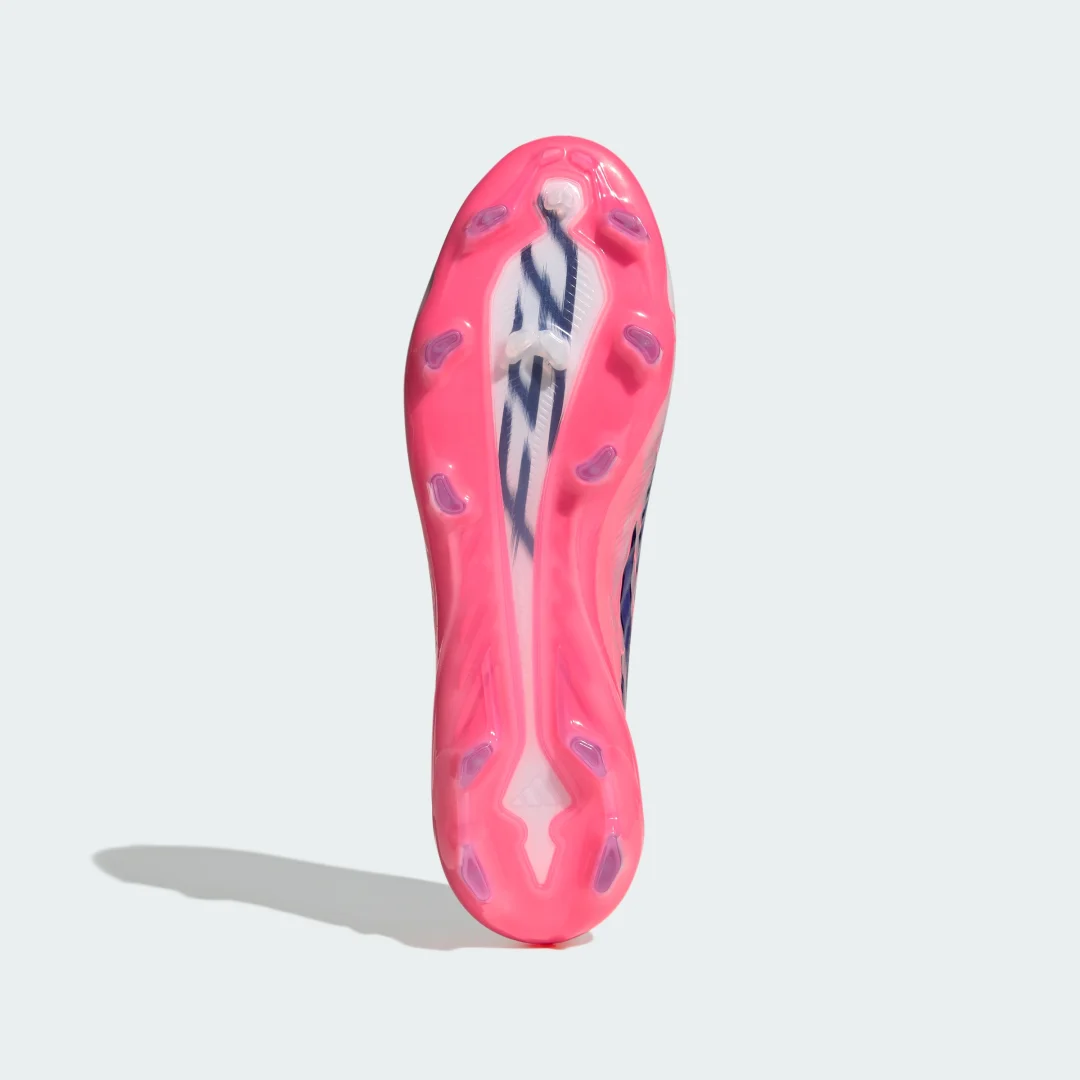 Detalle 2 de Bota de fútbol sin cordones F50 Hyperfast Pro – césped natural seco (Blanco) | Adidas