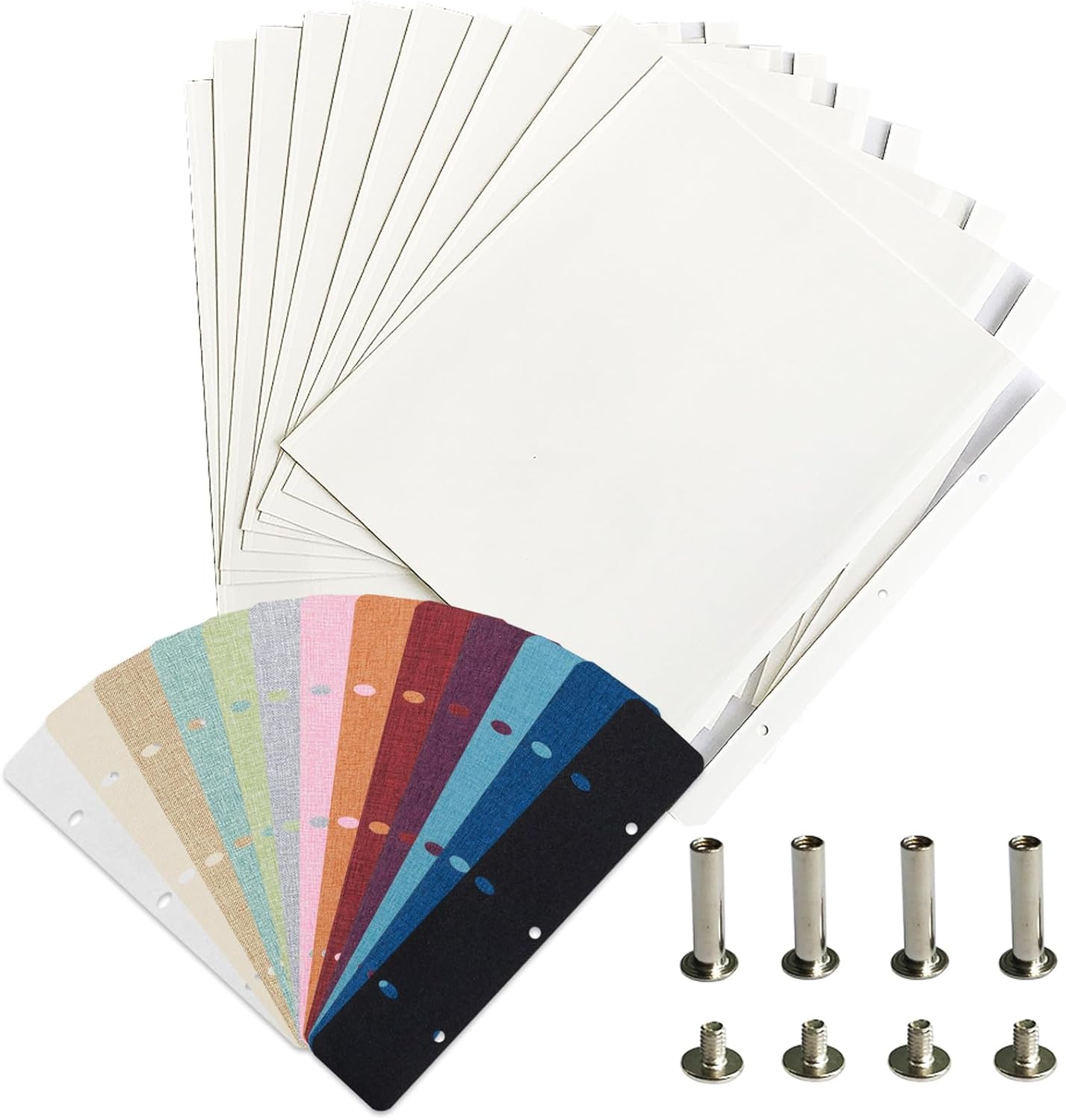 Vienrose sticky blank refill pages for 4x6 and 8x10 photos (self-adhesive), 10 sheets/20 pages for Vienrose 40-page albums