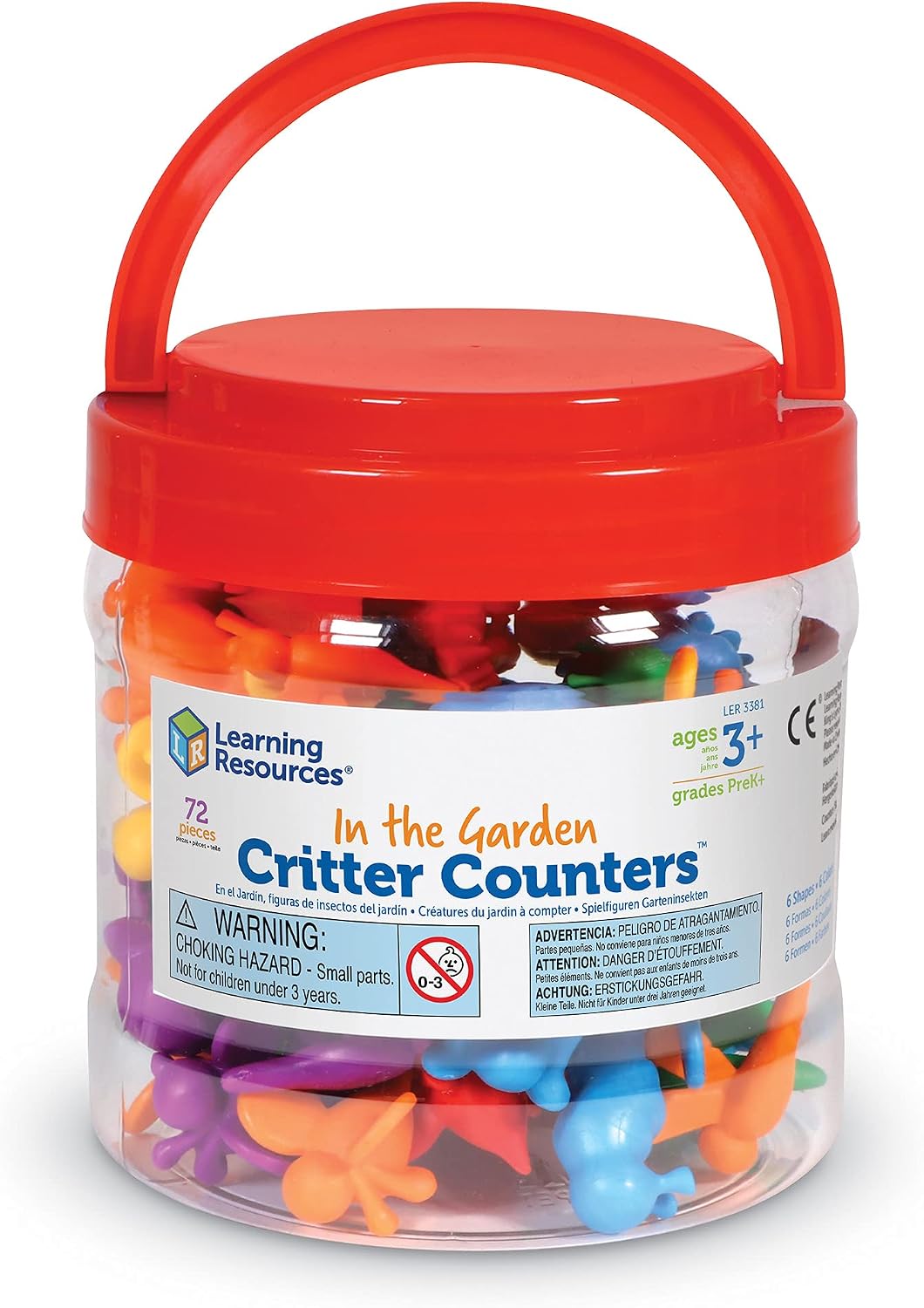 Thumbnail 4 de Learning Resources Garden Insects Toy Figures, 72-Piece Set in Six Colours