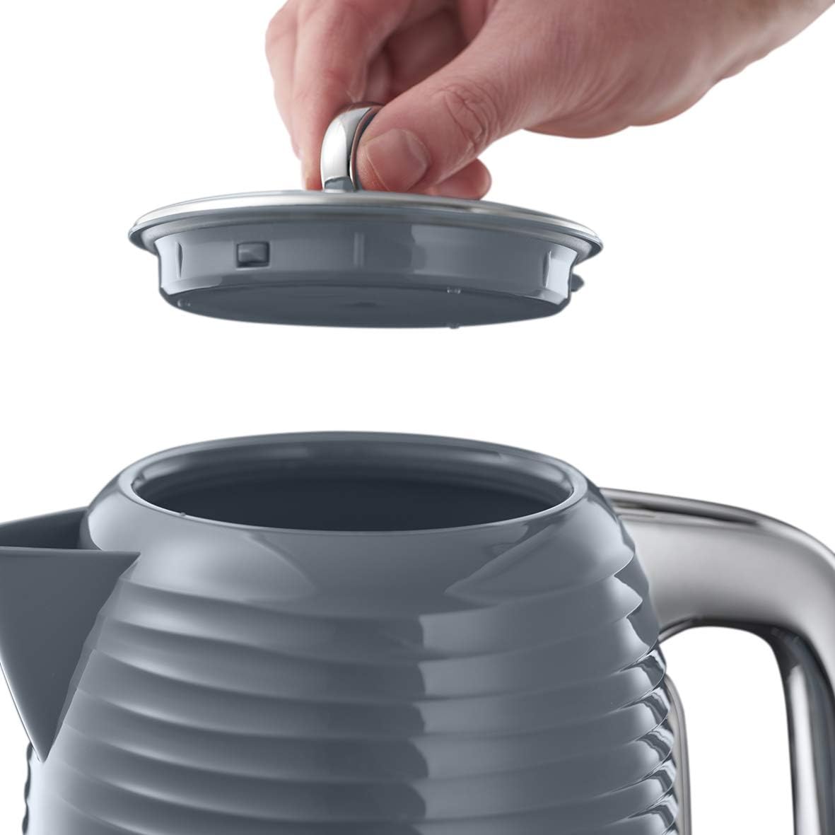 Thumbnail 3 de Russell Hobbs Inspire Electric 1.7L Cordless Kettle (24363) – Grey Premium Finish