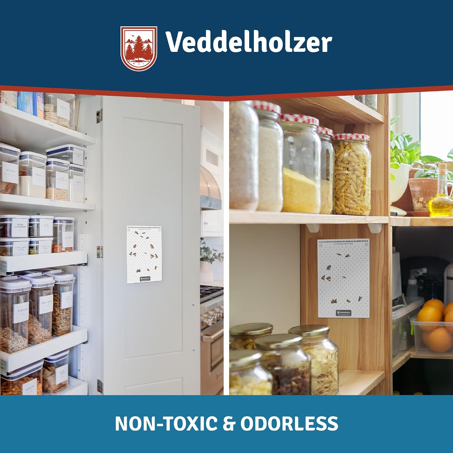 Detalle de Veddelholzer Pack of 10 Food Moth Traps with Pheromone Attraction – 8 Weeks Each