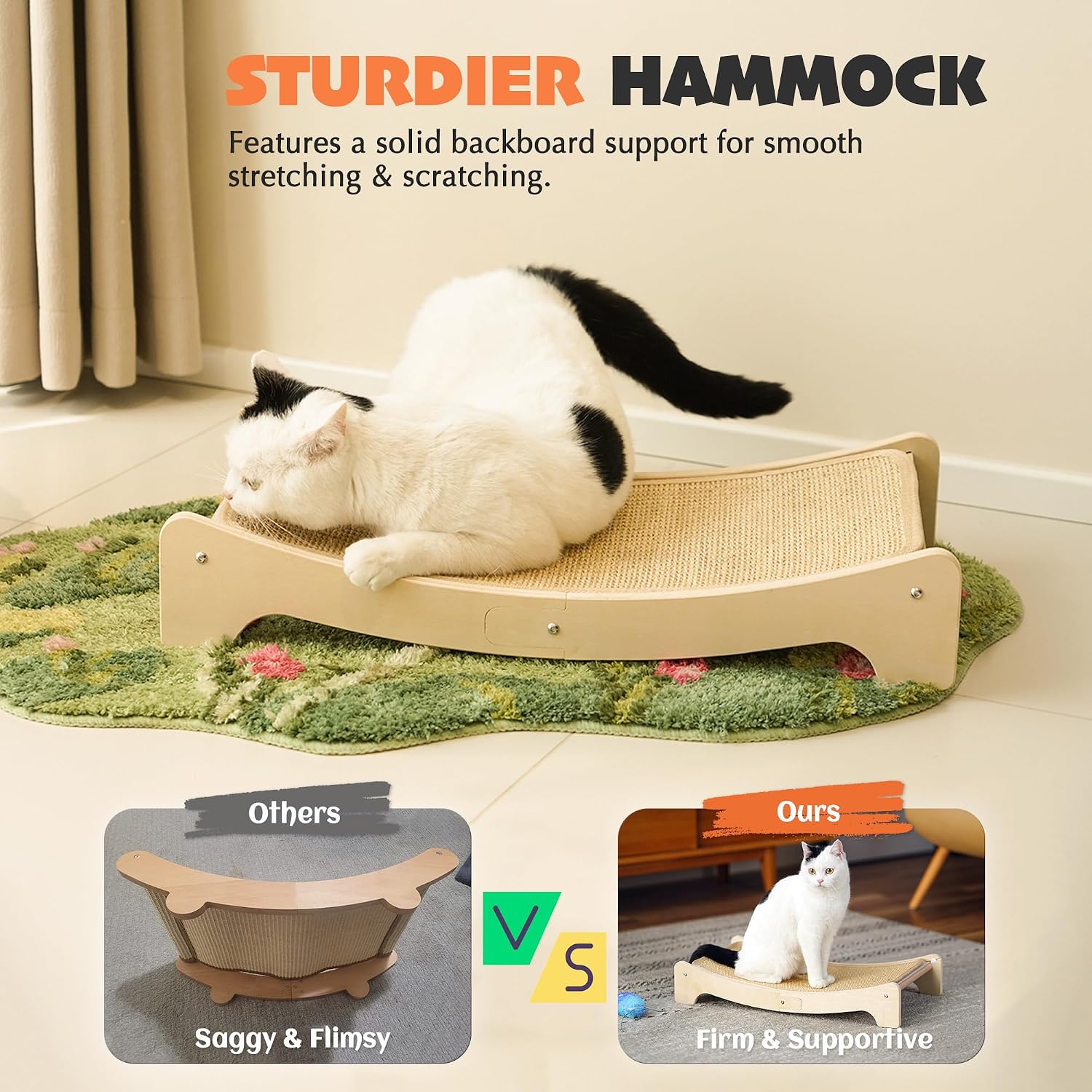 Detalle de PETKARAY Cat Scratcher with Sisal