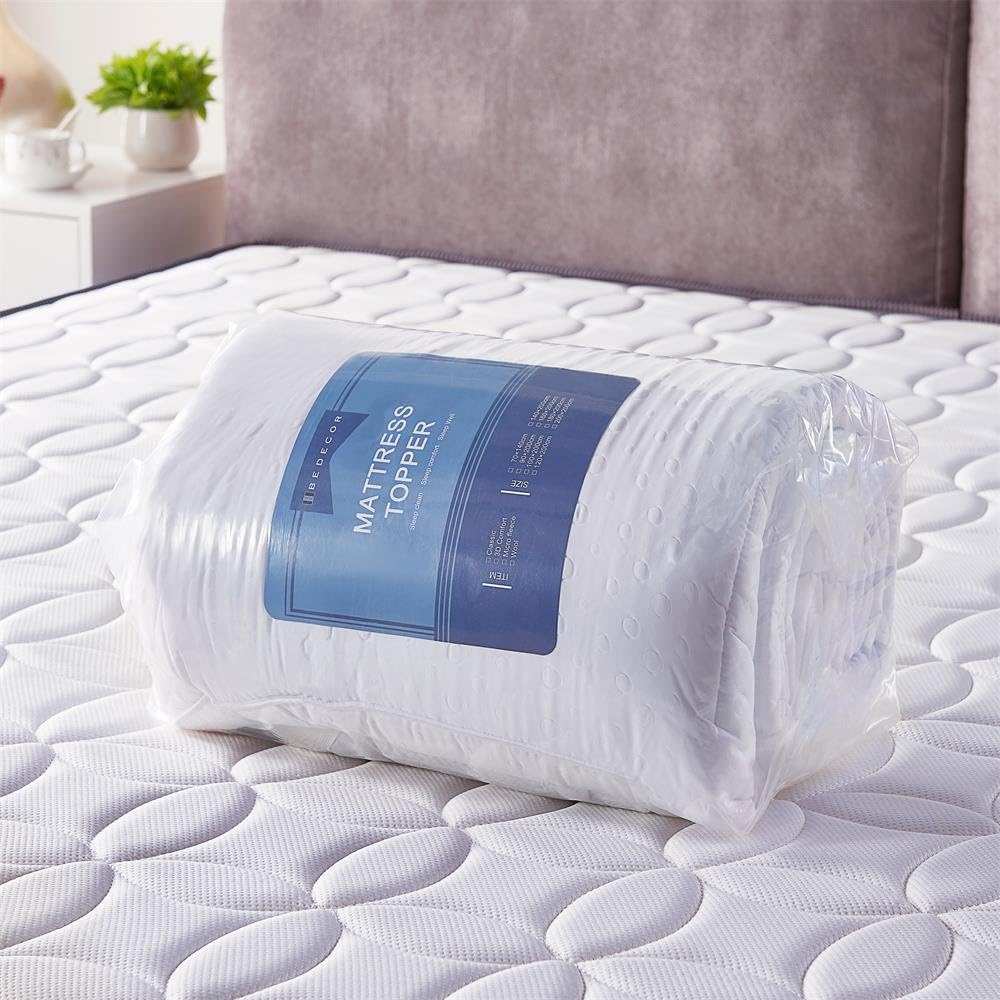 Detalle 2 de Bedecor Morza/va199 matrastopper van microvezel, 4 cm, antislip, 90 x 190/200 cm