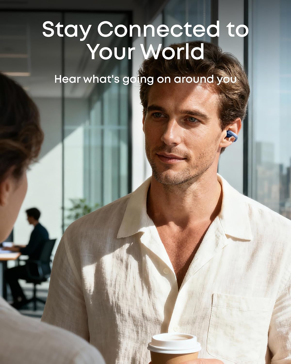 Detalle 2 de soundcore AeroClip by Anker Open-Ear Earbuds