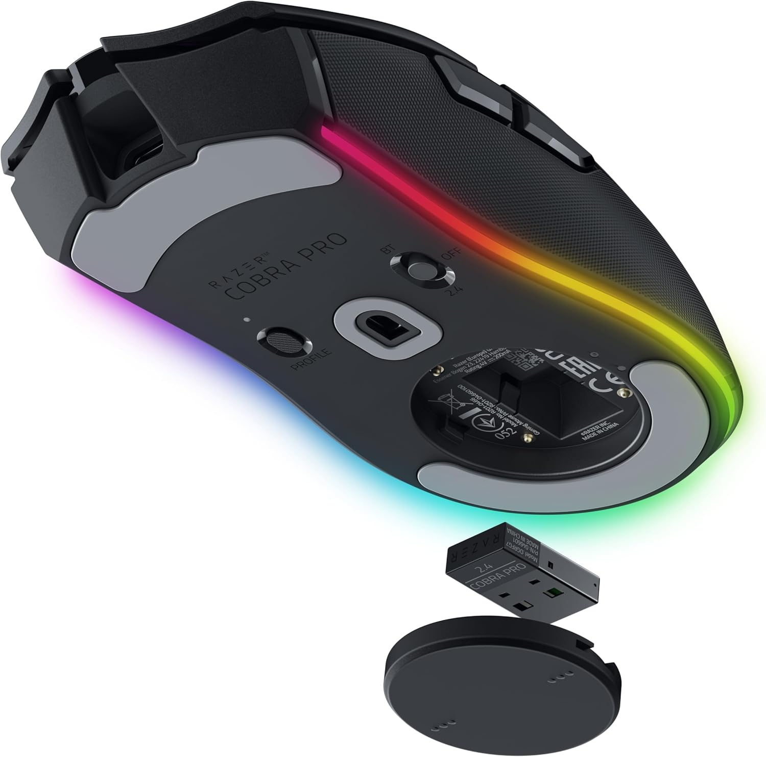 Thumbnail 1 de Razer Cobra Pro Customizable Wireless Gaming Mouse (Chroma RGB, Focus Pro 30K, HyperSpeed) – Black